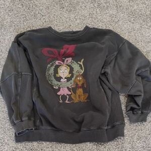 Aerie Charcoal Gray Pullover Label Close-Up